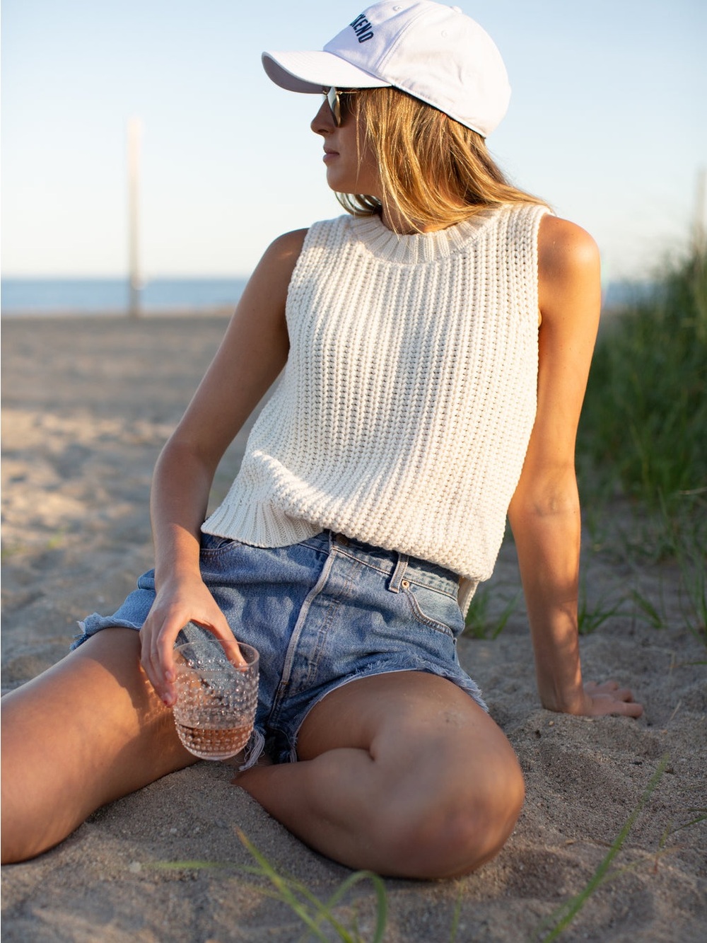 Marea Ivory Beach Vest